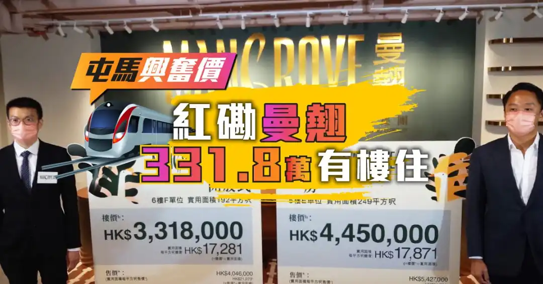 本地-屯馬興奮價 紅磡曼翹 331.8萬有樓住-House730