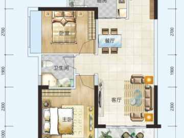 惠陽振業城·雲著 U组团A户型 - House730