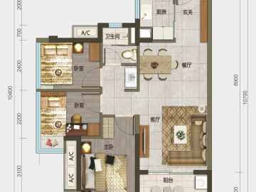 太東萬科萬悅花園 A戶型 - House730