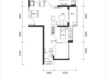 翠園華府 D座二单元01户型 - House730
