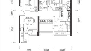 翠園華府 D座一单元01户型 - House730