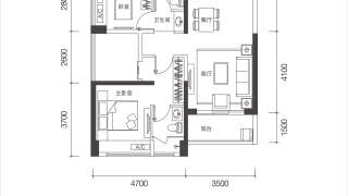 翠園華府 D座一单元03户型 - House730