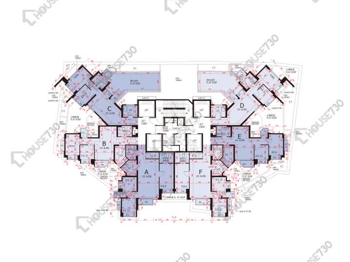 環宇海灣 平面圖 環宇海灣 8座 6樓 樓層平面圖 - House730