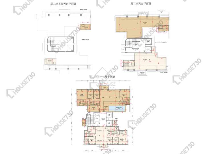 御龍山 平面圖 御龍山 2座 57樓 樓層平面圖 - House730