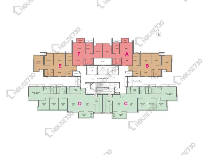 Yoho Town 平面圖 Yoho Town 2期 Yoho Midtown 2座 41-42樓 樓層平面圖 - House730
