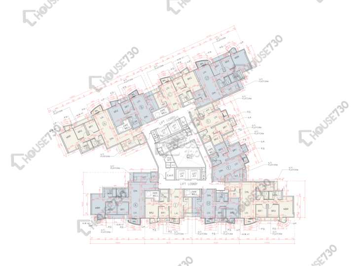 海翩滙 平面圖 海翩匯 7座 5-6樓 樓層平面圖 - House730