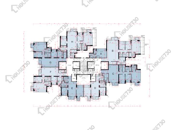 嵐山 平面圖 嵐山 1期 8座 3,5-9,10樓 樓層平面圖 - House730