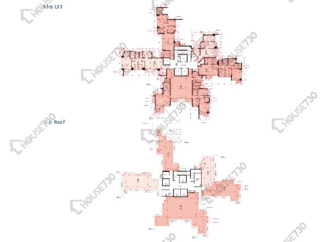 環宇海灣 平面圖 環宇海灣 1座 53樓 樓層平面圖 - House730