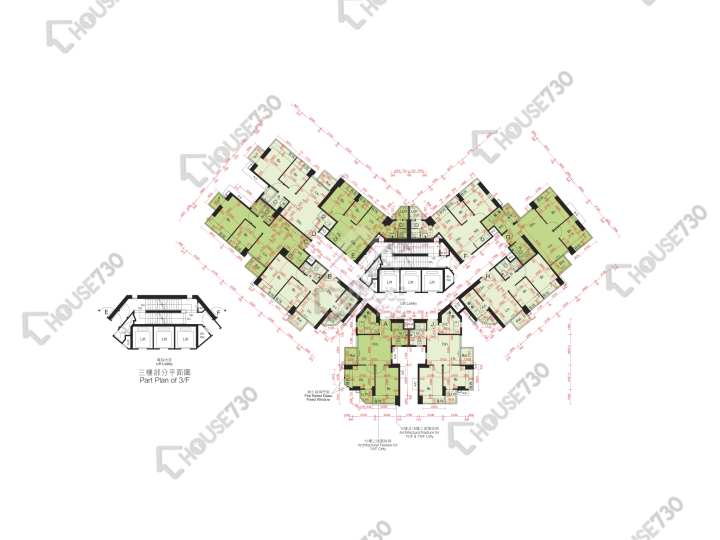 尚悅 平面圖 尚悅 3座 3,5-12,15,16樓 樓層平面圖 - House730