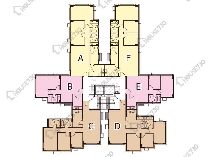 新峰花園 平面圖 新峰花園 4期 御峰豪園 27座 2-3,5-10,11樓 樓層平面圖 - House730