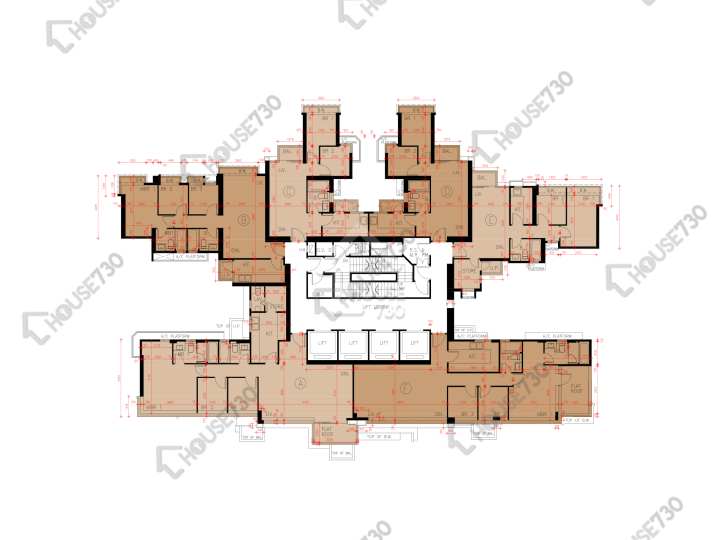 Grand Yoho 平面圖 Grand Yoho 1期 10座 49樓 樓層平面圖 - House730