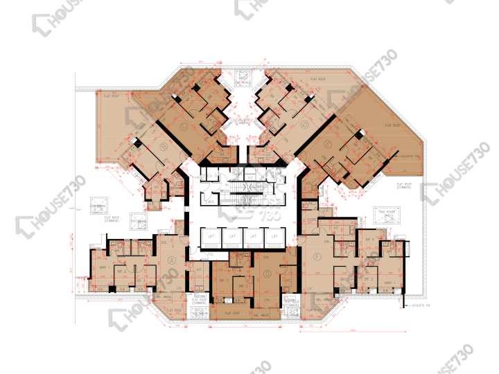 Grand Yoho 平面圖 Grand Yoho 2期 8座 6樓 樓層平面圖 - House730