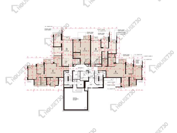 海之戀 平面圖 海之戀 3期 7座 9樓 樓層平面圖 - House730