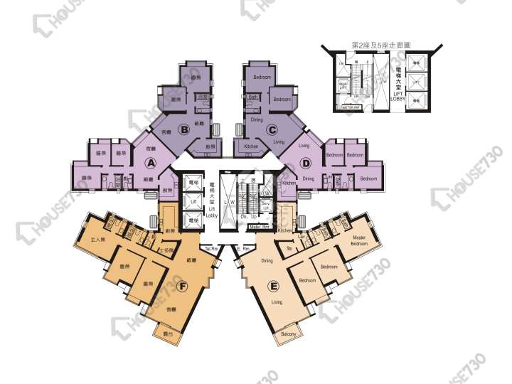 骏景园 平面图 骏景园 1期 2座 3,5-13,15-23,25-33,35-36,37楼 楼层平面图 - House730