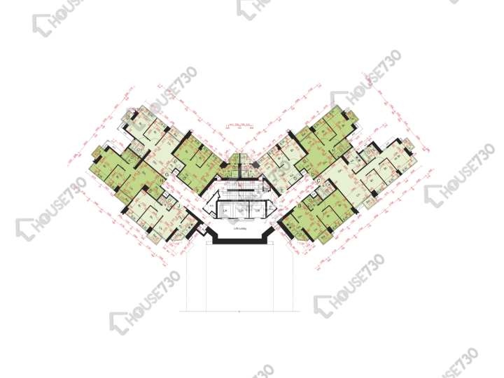 尚悅 平面圖 尚悅 2座 17-19樓 樓層平面圖 - House730