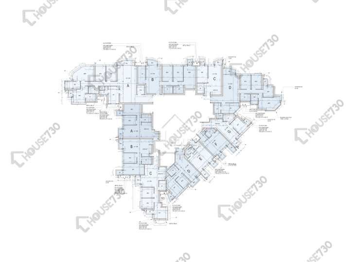 柏傲灣 平面圖 柏傲灣 1A座 7-8樓 樓層平面圖 - House730