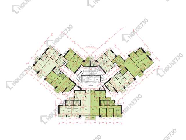 尚悅 平面圖 尚悅 10座 17-23,25-26,27樓 樓層平面圖 - House730