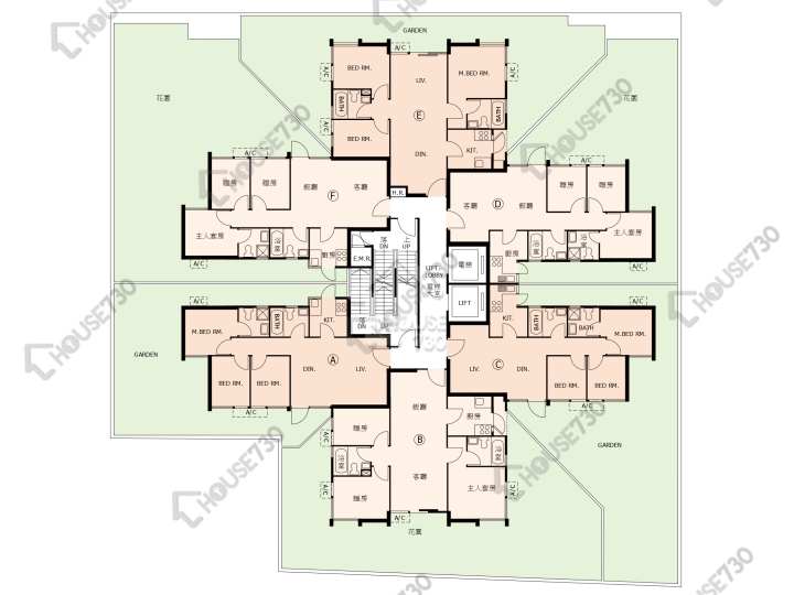 又一居 平面圖 又一居 22座 1樓 樓層平面圖 - House730