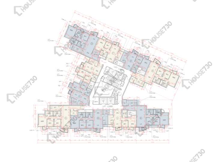 海翩滙 平面圖 海翩匯 5座 17-19樓 樓層平面圖 - House730