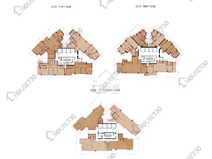 Grand Yoho 平面圖 Grand Yoho 2期 3座 49-50樓 樓層平面圖 - House730