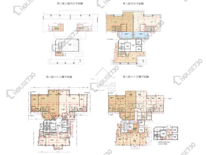 御龍山 平面圖 御龍山 8座 63樓 樓層平面圖 - House730