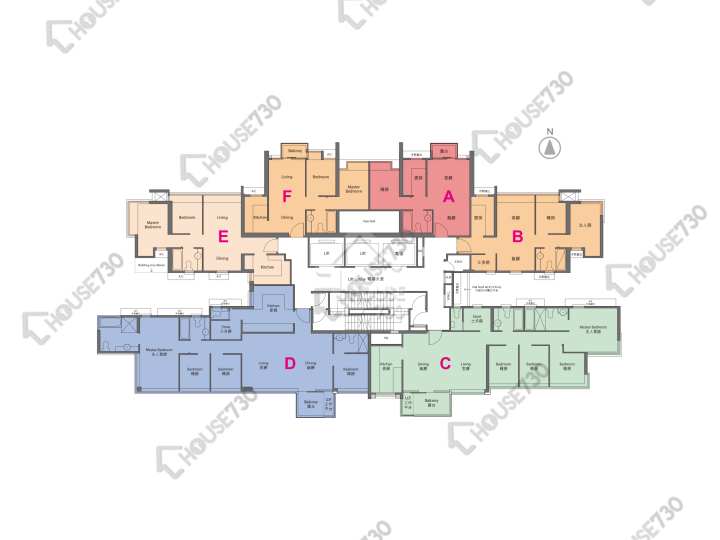 Yoho Town 平面圖 Yoho Town 2期 Yoho Midtown 1座 41-42樓 樓層平面圖 - House730