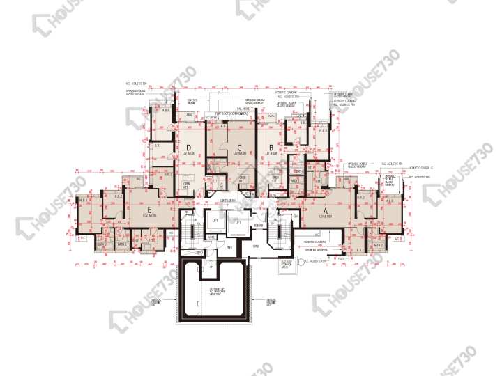 海之戀 平面圖 海之戀 3期 7座 7樓 樓層平面圖 - House730