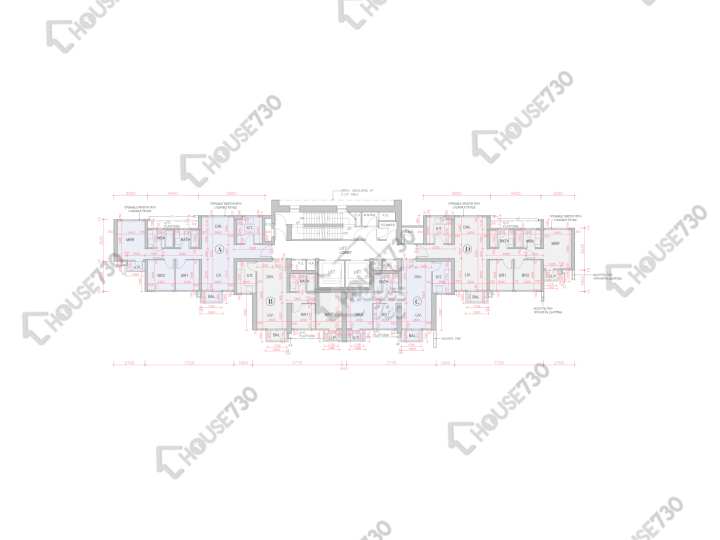 全．城匯 平面圖 全．城匯 3座 6-12,15-23,25-33,35-36,37樓 樓層平面圖 - House730