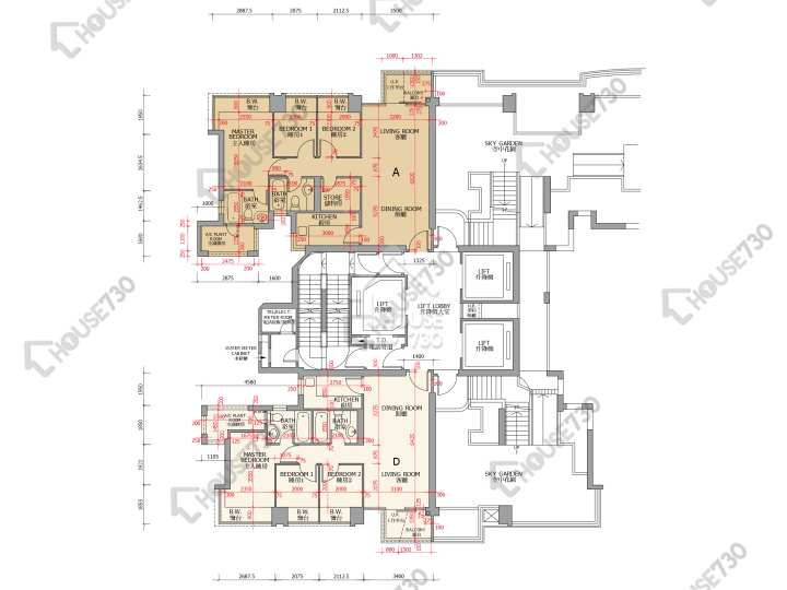 御龍山 平面圖 御龍山 5座 12樓 樓層平面圖 - House730