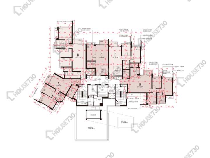 海之戀 平面圖 海之戀 3期 9座 10樓 樓層平面圖 - House730