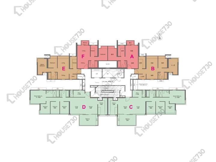 Yoho Town 平面圖 Yoho Town 2期 Yoho Midtown 3座 41-42樓 樓層平面圖 - House730