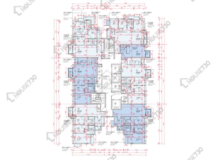 Monterey 平面圖 Monterey 3座 3樓 樓層平面圖 - House730