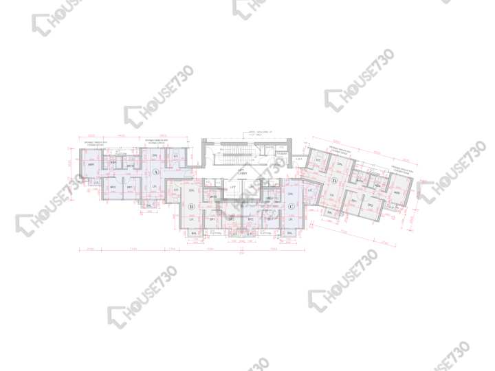 全．城匯 平面圖 全．城匯 1座 6-12,15-17,18樓 樓層平面圖 - House730