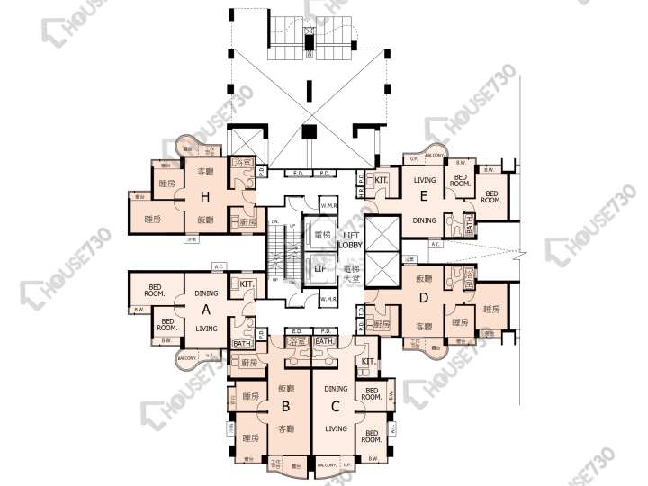 Central Park Towers Floor Plans Central Park Towers Phase 1 Tower 6 6/F Floor Plan - House730