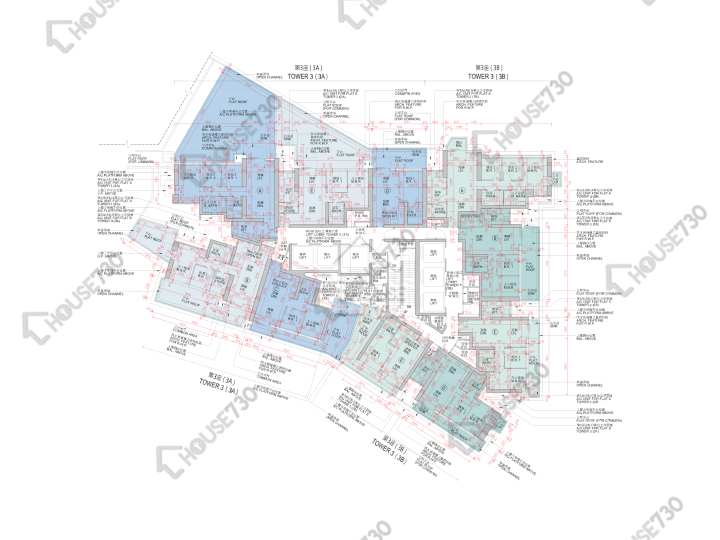 日出康城 平面圖 日出康城 5期A Malibu 3A座 6樓 樓層平面圖 - House730