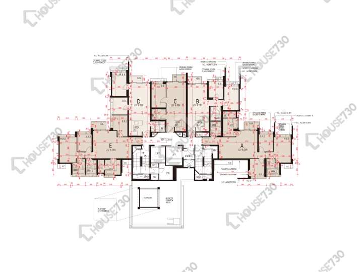 海之戀 平面圖 海之戀 3期 7座 11樓 樓層平面圖 - House730