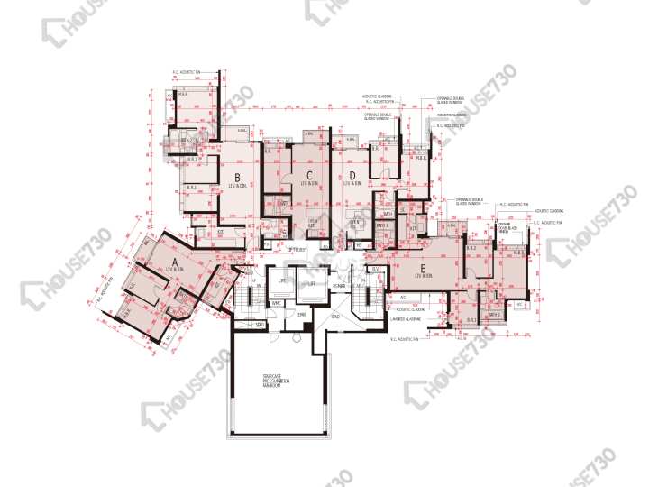 海之戀 平面圖 海之戀 3期 9座 8樓 樓層平面圖 - House730