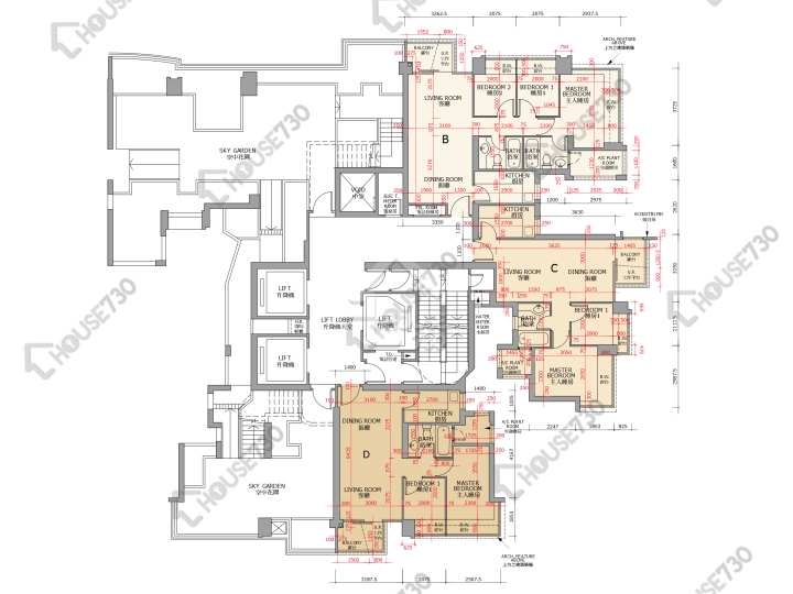御龍山 平面圖 御龍山 1座 11樓 樓層平面圖 - House730