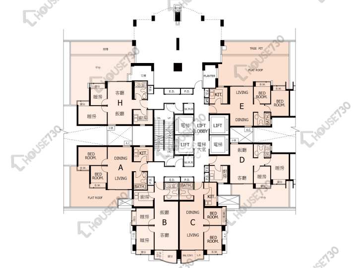 Central Park Towers Floor Plans Central Park Towers Phase 1 Tower 3 5/F Floor Plan - House730