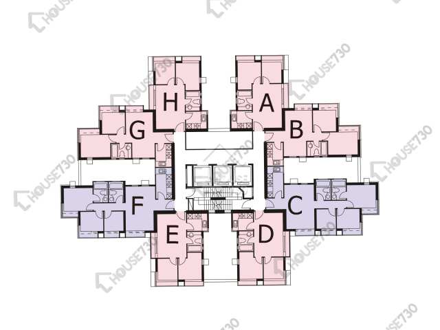 帝庭軒 平面圖 帝庭軒 1期 1座 1-3,5-12,15-23,25-33,35,36樓 樓層平面圖 - House730