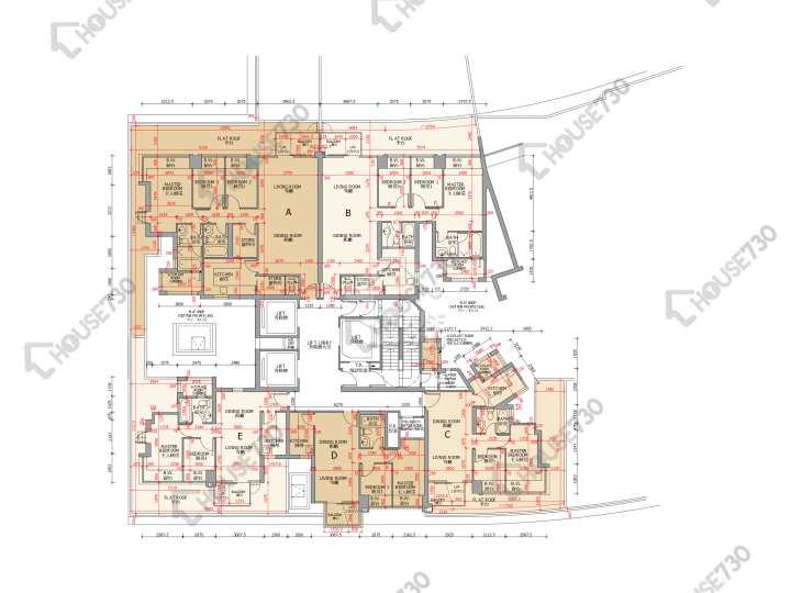 御龍山 平面圖 御龍山 11座 5樓 樓層平面圖 - House730