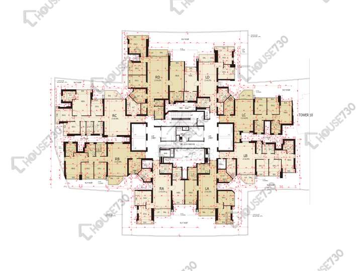 日出康城 平面圖 日出康城 2期C 領凱 9座 8樓 樓層平面圖 - House730