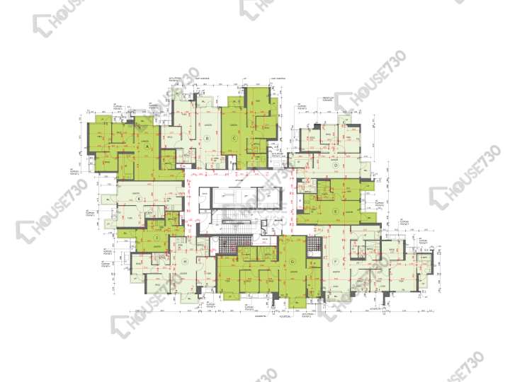 朗屏8號 平面圖 朗屏8號 5座 5樓 樓層平面圖 - House730