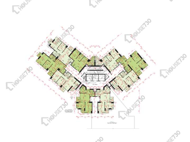 尚悅 平面圖 尚悅 3座 2樓 樓層平面圖 - House730
