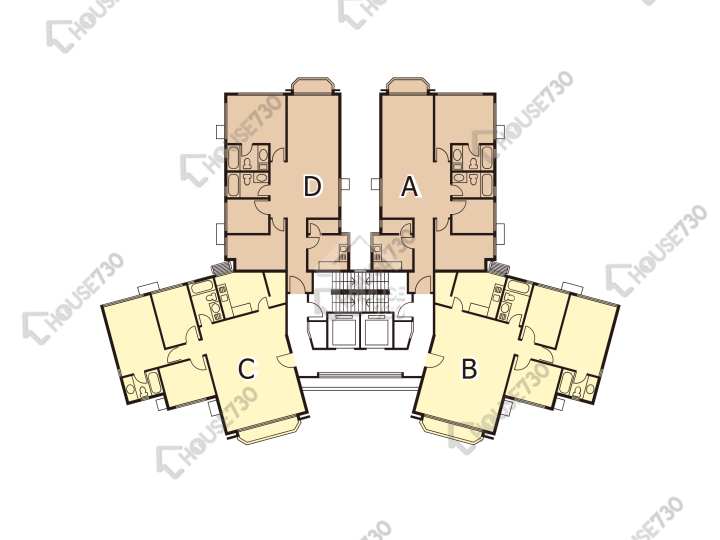 新峰花園 平面圖 新峰花園 2期 5座 1-3,5-12,15樓 樓層平面圖 - House730