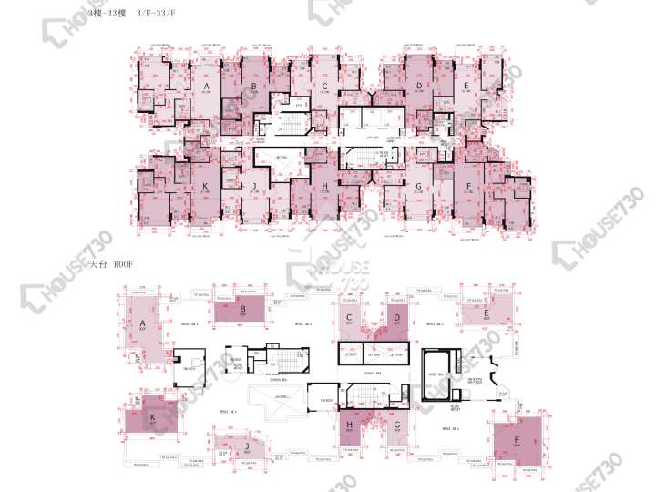 世宙 平面圖 世宙 5座 3,5-12,15-23,25-32,33樓 樓層平面圖 - House730