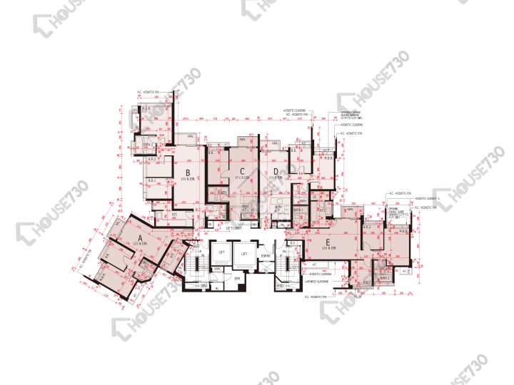 海之戀 平面圖 海之戀 3期 9座 27-33,35-43,45-50,51樓 樓層平面圖 - House730