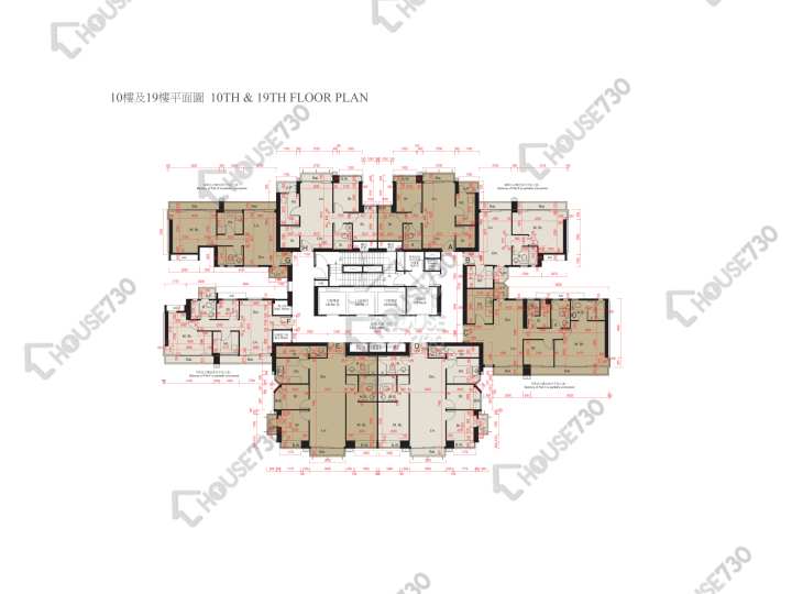 迎海 平面圖 迎海 1期 3座 10,19樓 樓層平面圖 - House730