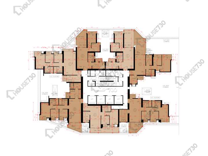 Grand Yoho 平面圖 Grand Yoho 1期 10座 6樓 樓層平面圖 - House730