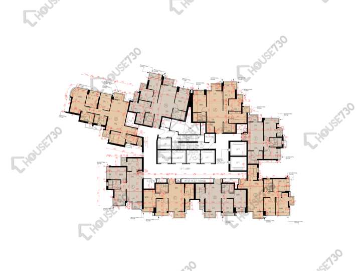 瓏門 平面圖 瓏門 1期 2座 8-12,15-17,18樓 樓層平面圖 - House730